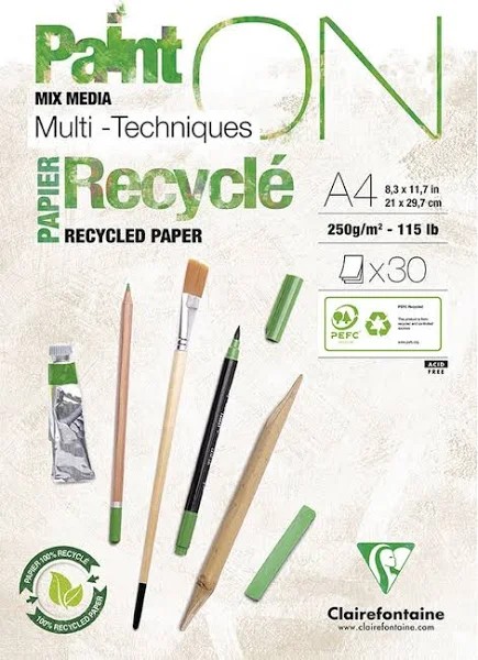 PaintOn Gerecycleerd A4 150g 30blz