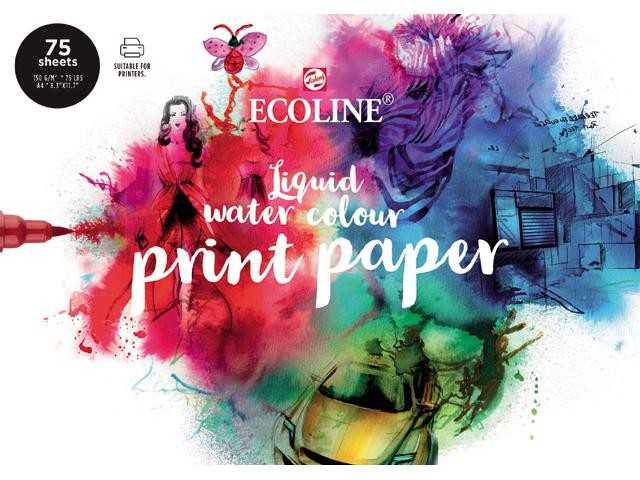 Ecoline Liquid water color print paper A4
