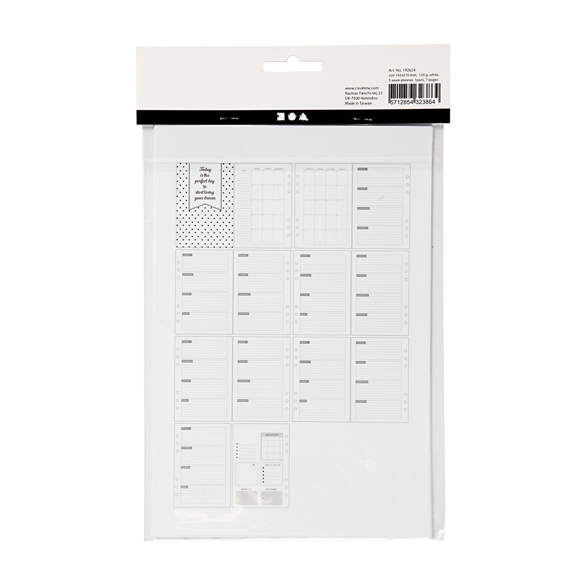 Journal Planner Calender Pages