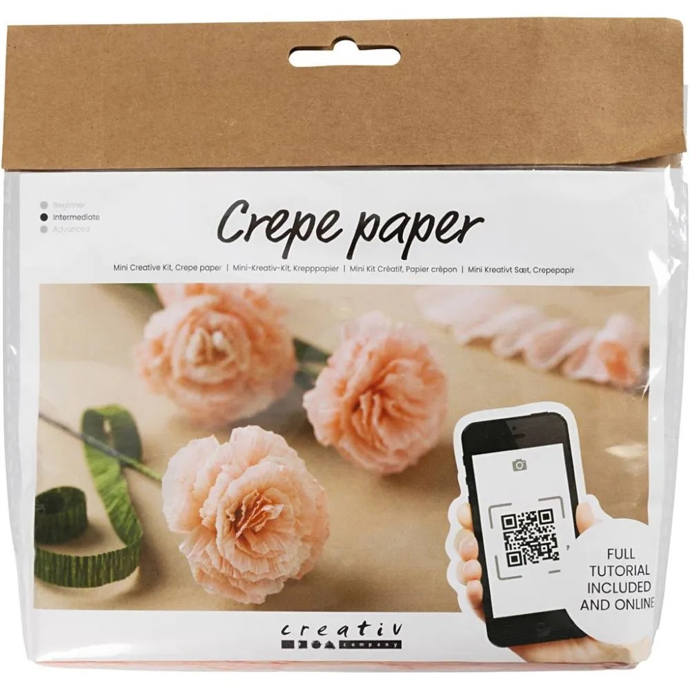 Mini hobbyset crêpepapier, anjers