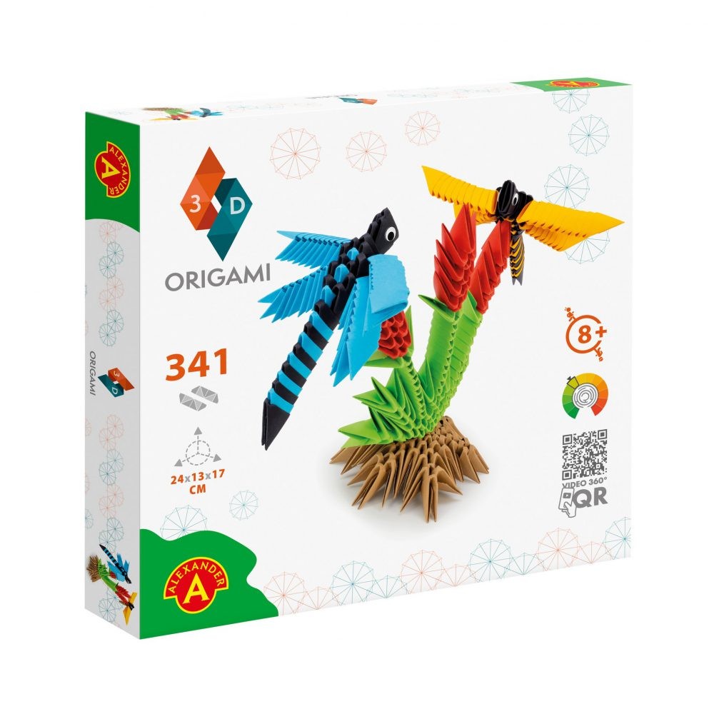 Origami 3D Dragonflies